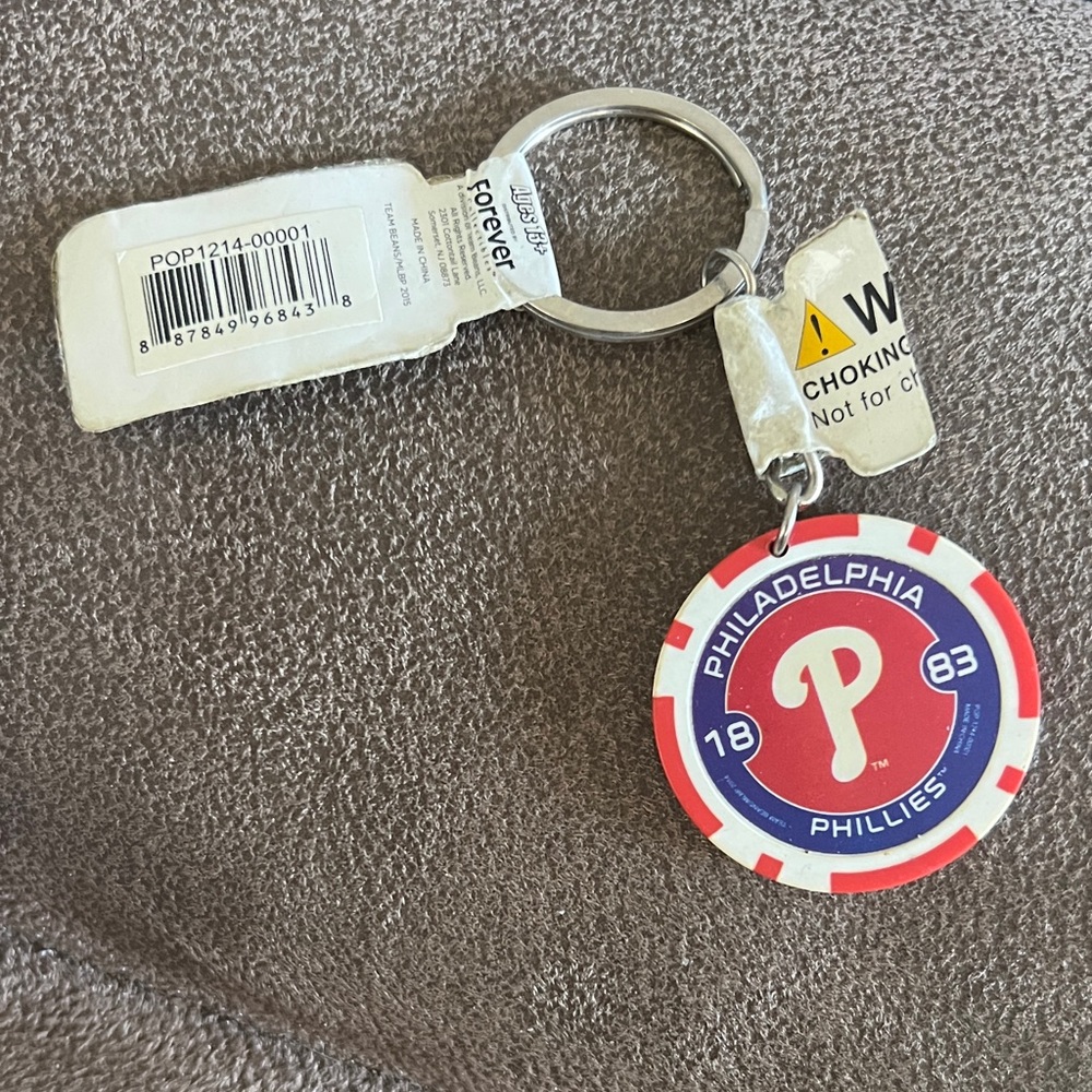 Philadelphia Phillies Red and White Keychain